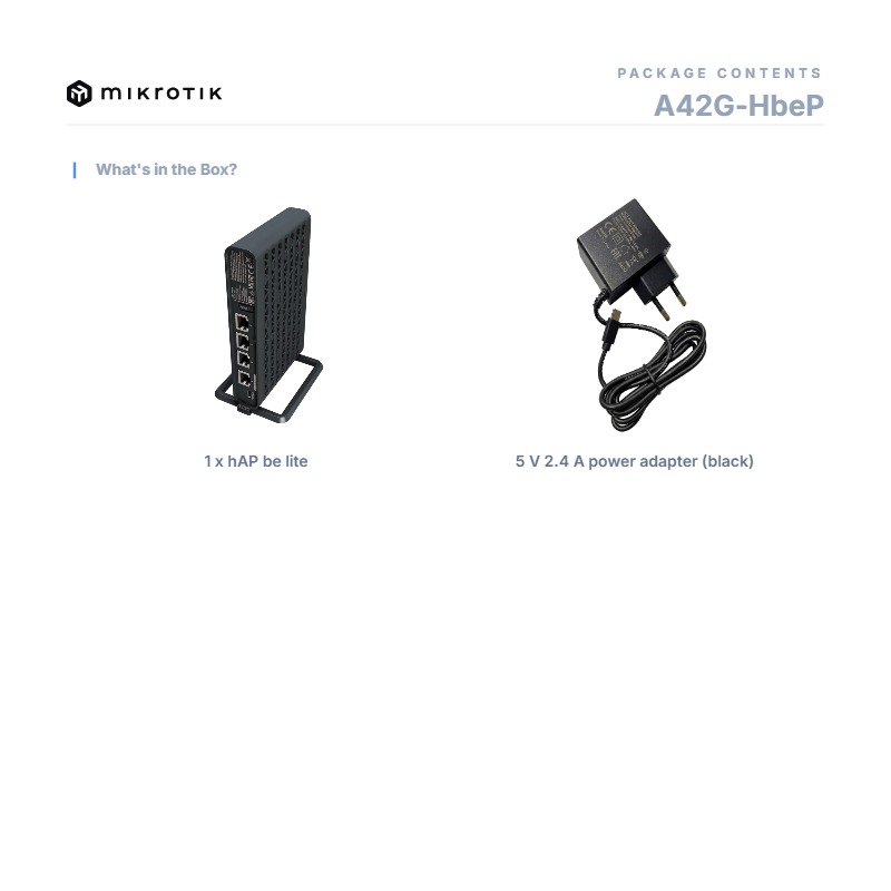 MikroTik A42G-HbeP, hAP be lite — image 5 of 5