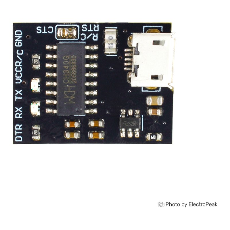 WEMOS CH340G USB to TTL module — image 3 of 5