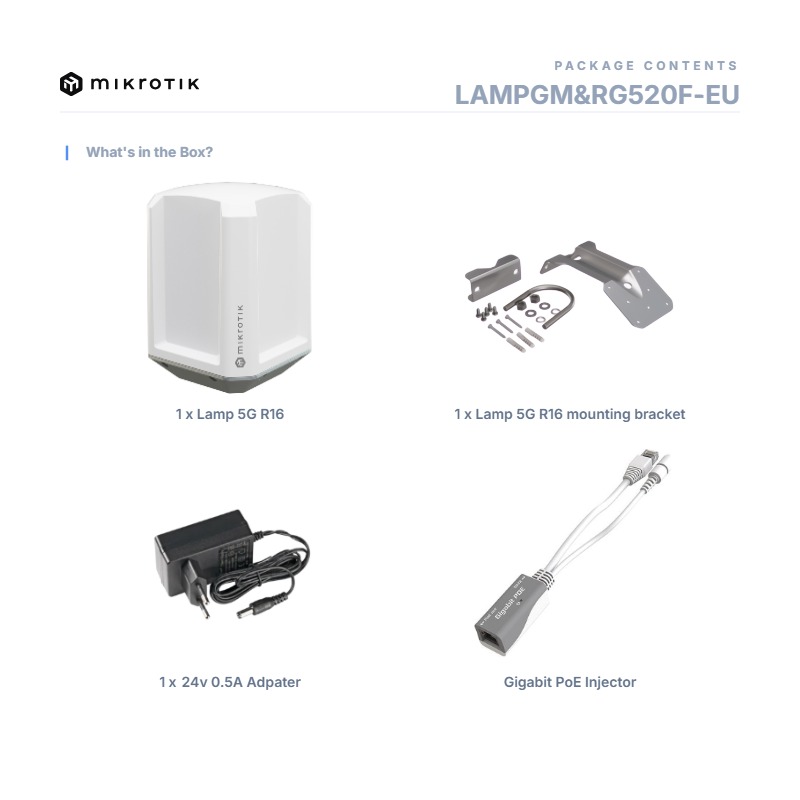 MikroTik LAMPGM&RG520F-EU, LAMP 5G R16 Outdoor 5G Router with eSIM — εικόνα 5 από 5