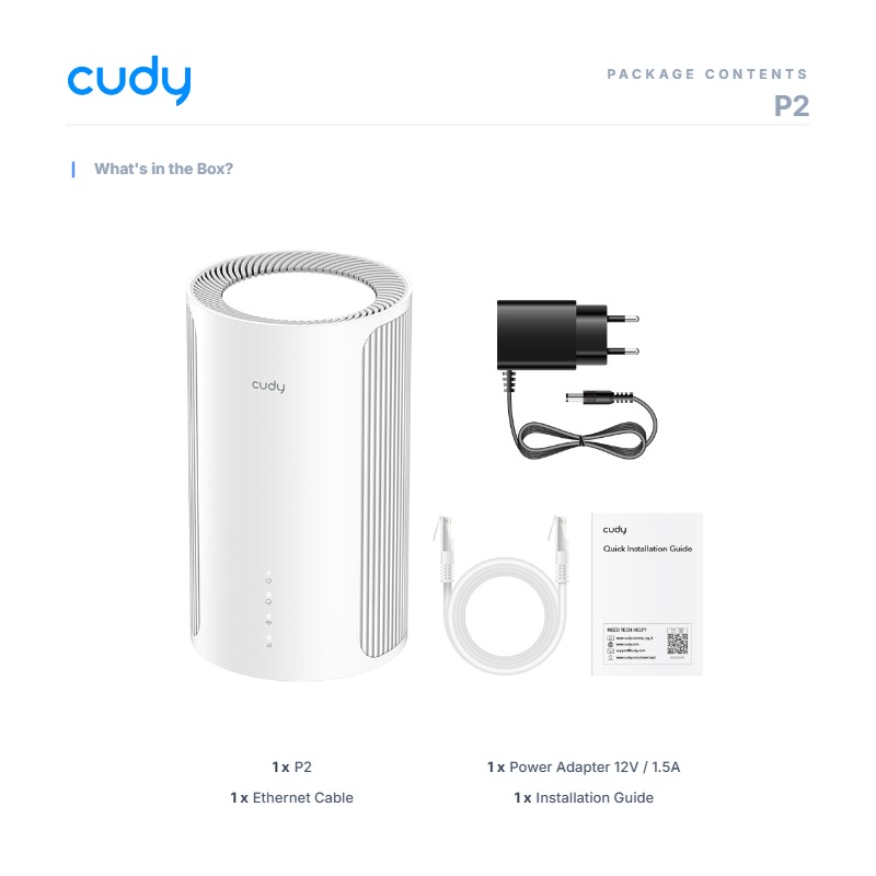 Cudy P2, 5G e-SIM Wi-Fi 6 Router AX3000  2.0 — image 5 of 5