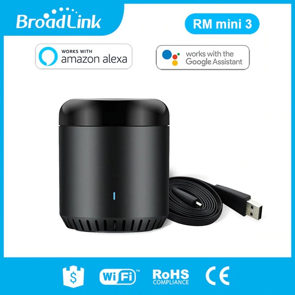 Aerial.net :: RM Mini 3 - Broadlink Universal WiFi IR Remote (Black Bean)