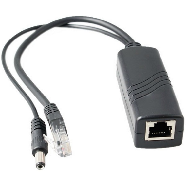 HX-PD02S-G, 48v to 12V/1.2A Gigabit PoE Splitter - 5.5x2.1mm - with isolation — image 1 of 5