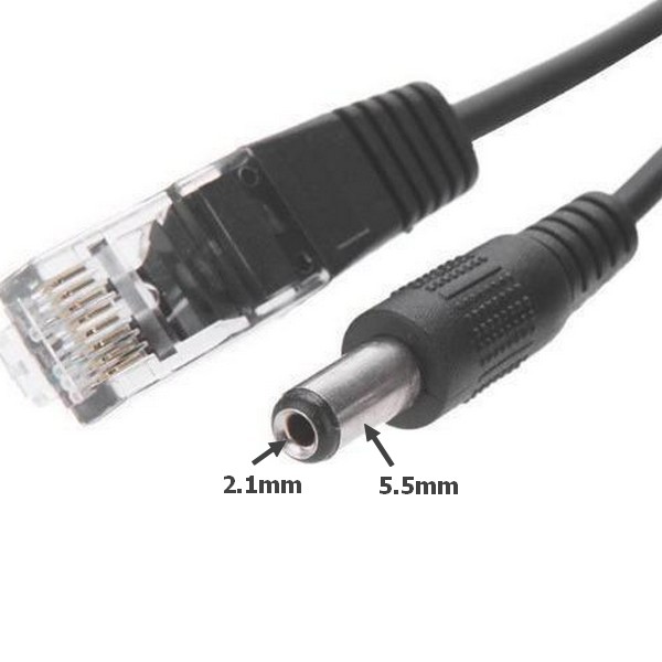 HX-PD02S-G, 48v to 12V/1.2A Gigabit PoE Splitter - 5.5x2.1mm - with isolation — image 3 of 5