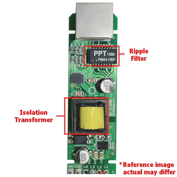 HX-PD02S-G, 48v to 12V/1.2A Gigabit PoE Splitter - 5.5x2.1mm - with isolation — image 4 of 5