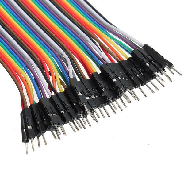 Aerial.net :: 40P Dupont Color Cable Male to Female, 20cm