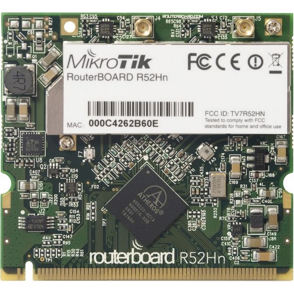 R52Hn 2.4/5Ghz mPCI 802.11a/b/g/n MiMo, 315mW, 2 x MMCX