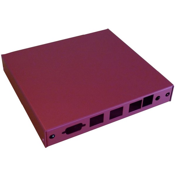 3 x LAN Case USB Indoor Red for ALIX