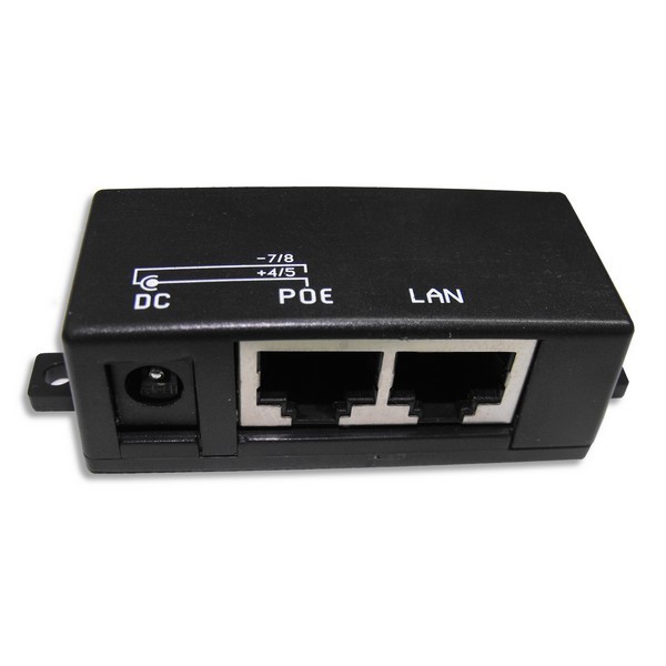 Aerial passive poe injector black
