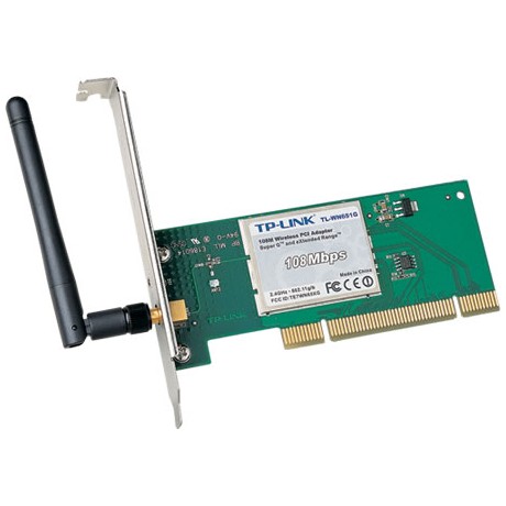 802.11b/g 108M, PCI Adapter, Atheros eXtended Range™, Super G™, RP-SMA