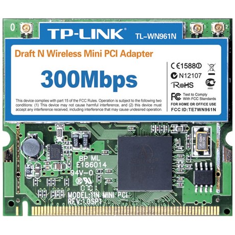 802.11b/g/n 300M MiniPCI Adapter, Atheros, 3x3 MIMO