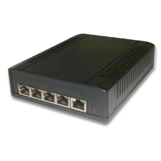 5 Port High Power Passive POE Switch 10/100/1000Mb