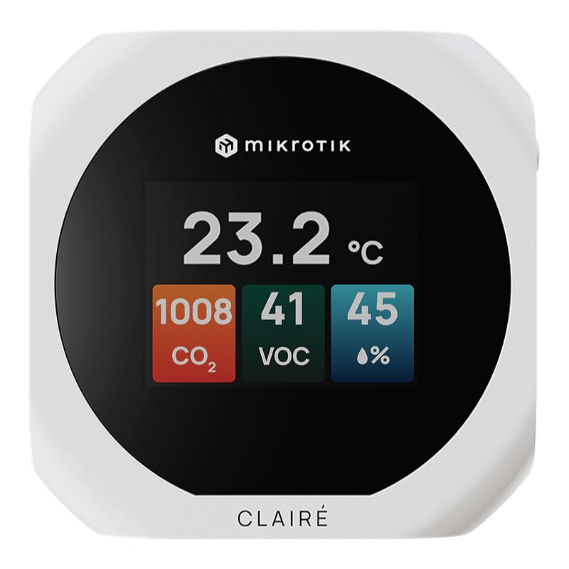 MikroTik IAQM-THC2V-W, LAIRÉ Lite Multifunctional air quality sensor, white — image 1 of 4
