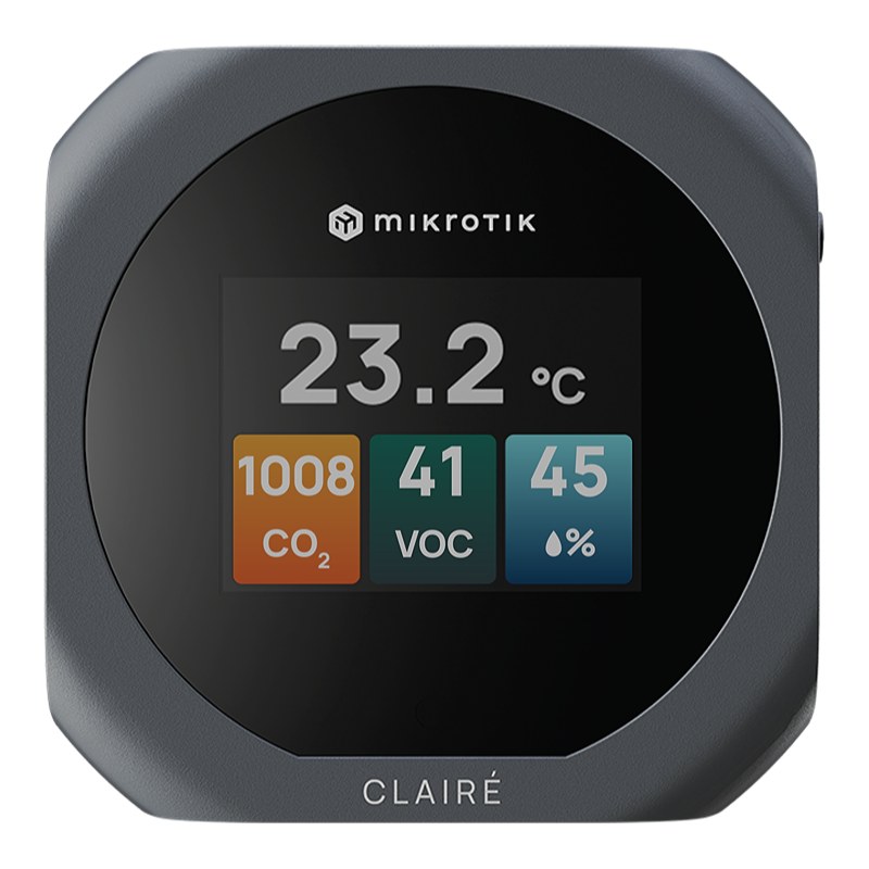 MikroTik IAQM-THC2V-G, LAIRÉ Lite Multifunctional air quality sensor, grey — image 1 of 4