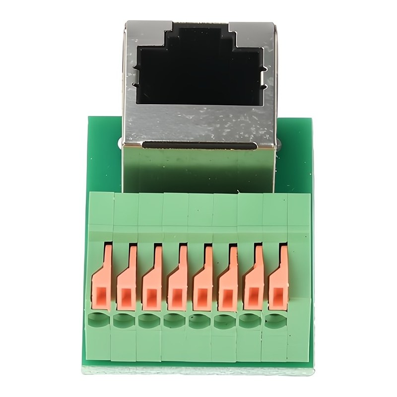 EZ-RJ45SAPV, RJ45 Female To 8 Pin Push-in Spring Screwless Terminal Block Vertical — image 3 of 5