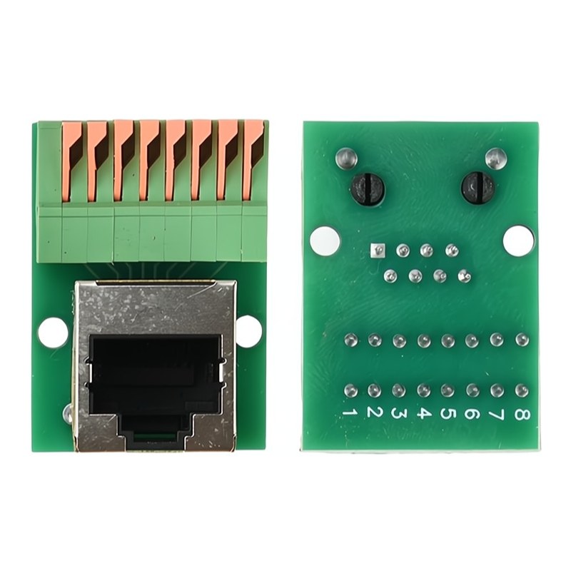 EZ-RJ45SAPV, RJ45 Female To 8 Pin Push-in Spring Screwless Terminal Block Vertical — image 4 of 5