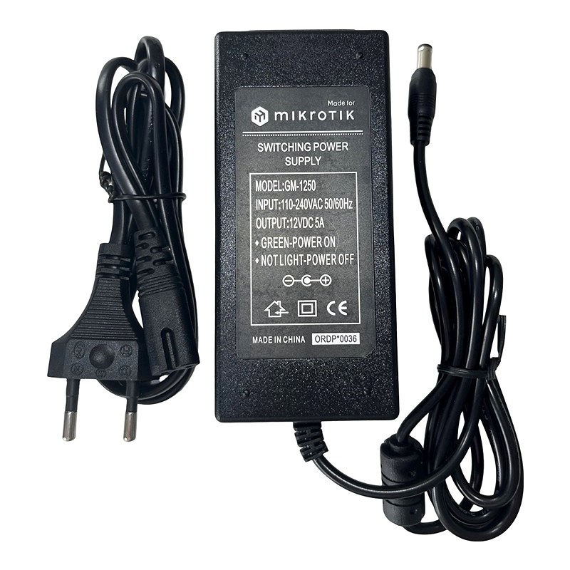 Conexpro GM-1250, Made for MikroTik Power adapter 12V, 5A — image 3 of 3