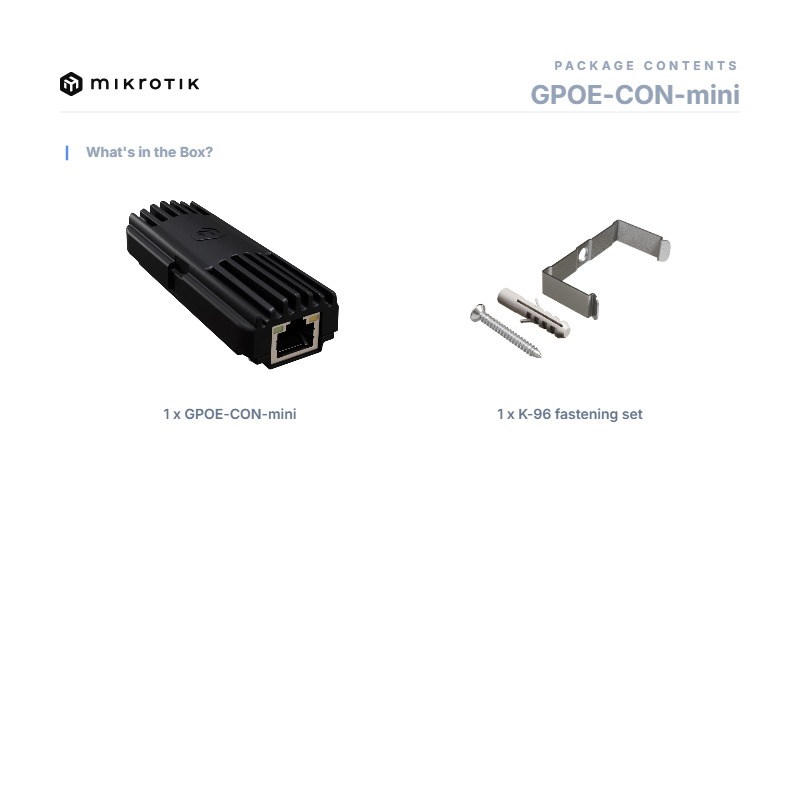 MikroTik GPOE-CON-mini, Gigabit converer from 802.3af/at/48V to 24V passive PoE — image 4 of 4