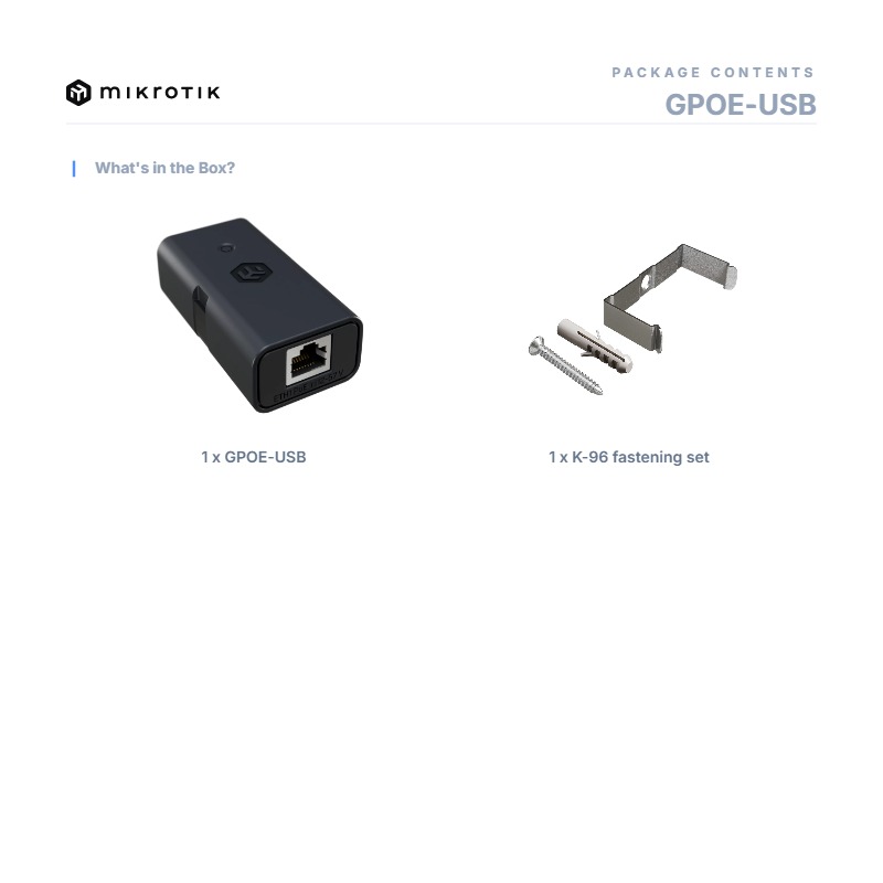 MikroTik GPOE-USB, PoE splitter USB-C, 5V, 3A, 15W, 2.5G — image 5 of 5