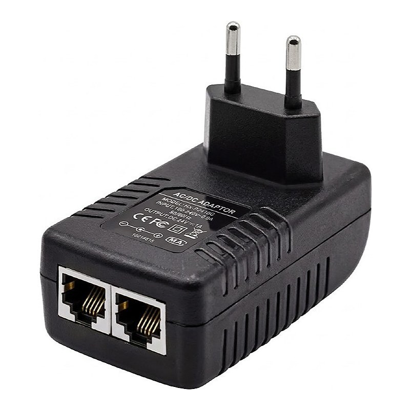 HX-PA4805G, 48v 24W Gigabit Power Supply PoE Injector - Wallplug — image 1 of 5