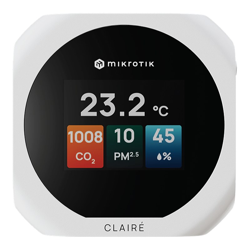 MikroTik IAQM-THC2PV-W, CLAIRÉ Lite Multifunctional air quality sensor, white — image 1 of 4