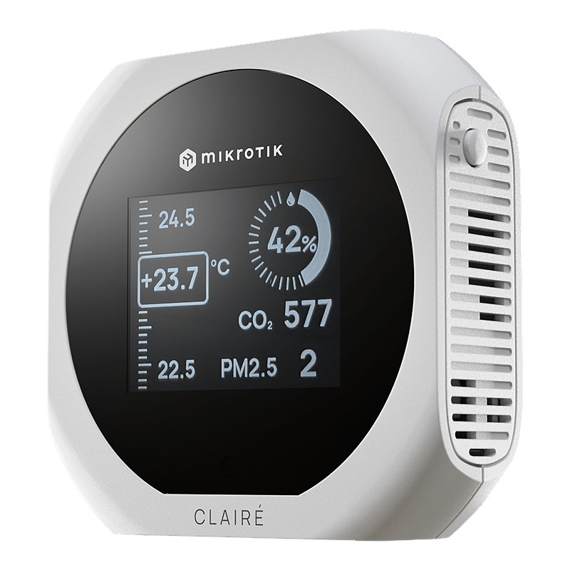 MikroTik IAQM-THC2PV-W, CLAIRÉ Lite Multifunctional air quality sensor, white — image 2 of 4