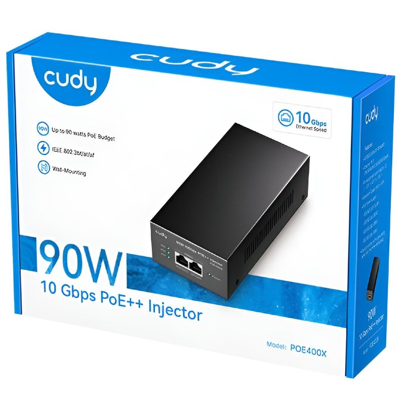 Cudy POE400X, 10G PoE injector, 802.3af/at/bt, 90W — image 3 of 4