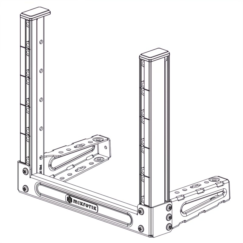 MikroTik SR-5U-mini, SolidRACK 5 mini, 10" desktop rack, 5U — image 4 of 5