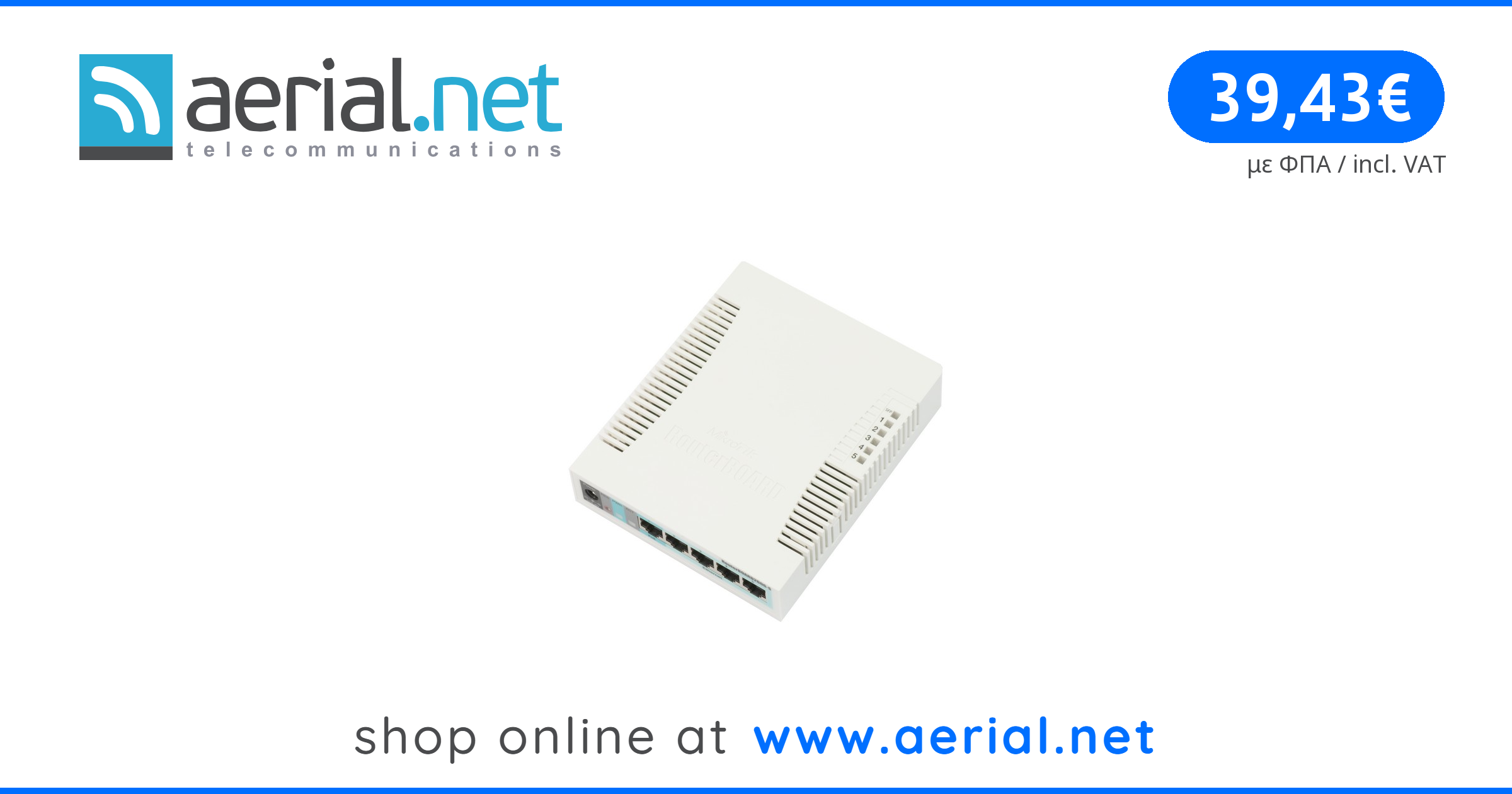 MikroTik RB260GS, 5 GLAN, 1 SFP, SwOS r2 | Aerial.net